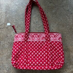 Vera Bradley Red Patterned Tote Bag